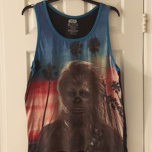 Tropical Chewbacca tank top